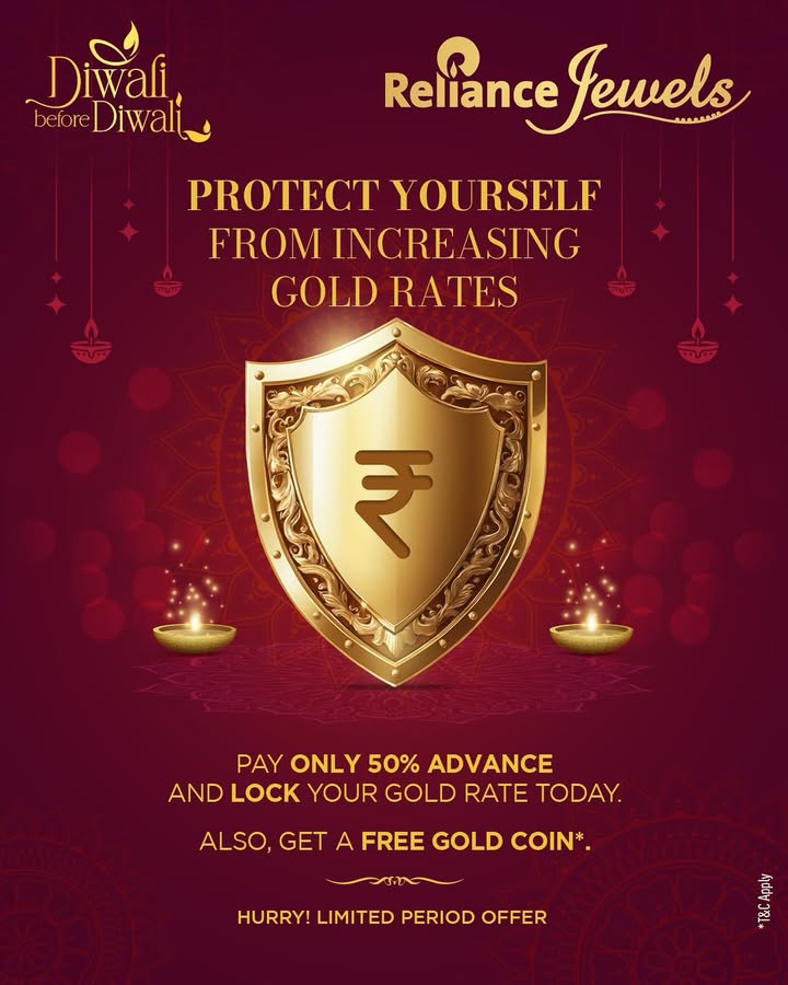 Why wait for Diwali when we can give you a double delight right now Just pre book your jewellery by paying 50 in advance ...