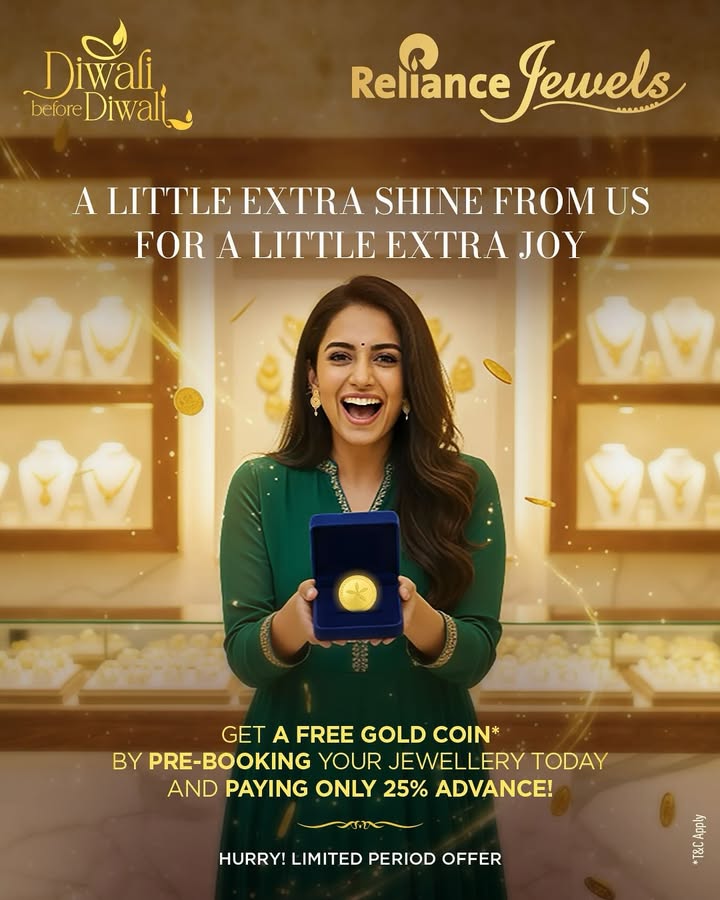 Heres something special to make your Dhanteras a little more prosperous Pre book your jewellery today and get a FREE gold...