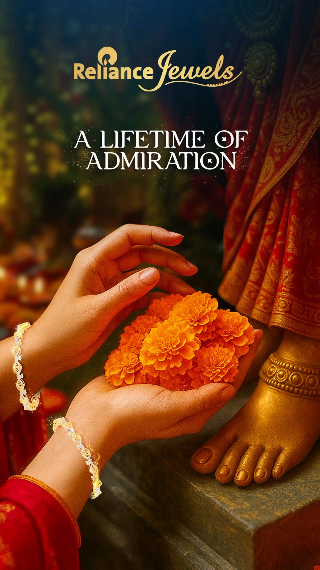 As the lights of Navratri glow for nine nights, may every moment sparkle with blessings and brilliance