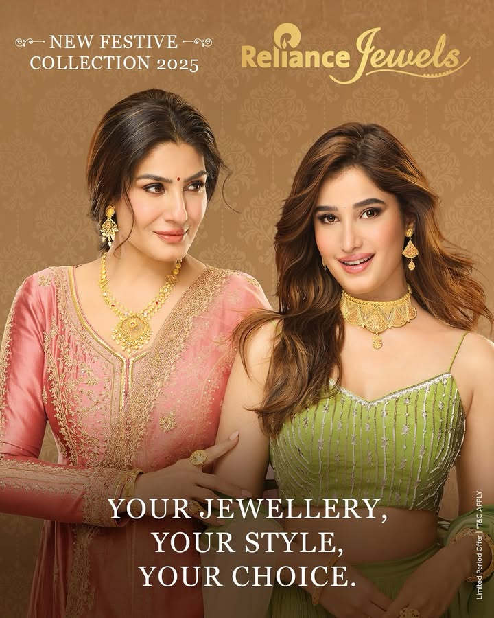 Presenting the gorgeous Raveena R Tandon and the stunning Rasha Thadani, in our all new festive collection