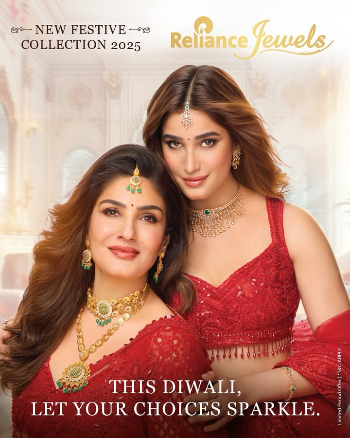 Raveena R Tandon and Rasha Thadani are a sight to behold in our all new festive collection