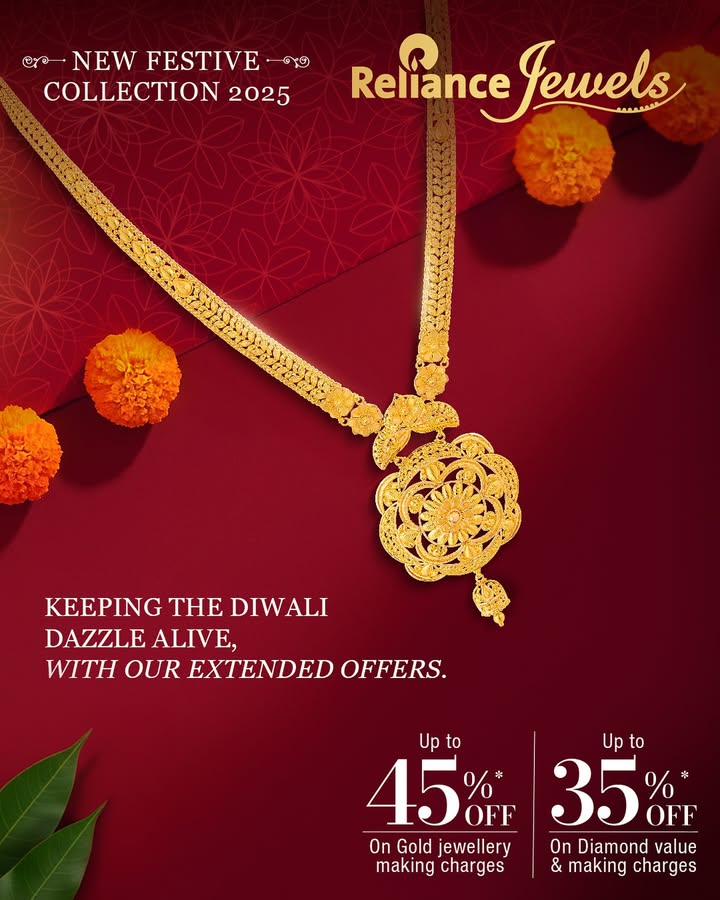 Your celebrations deserve to continue even after Diwali Keep the festive spirit alive with our Diwali offers, now extended...
