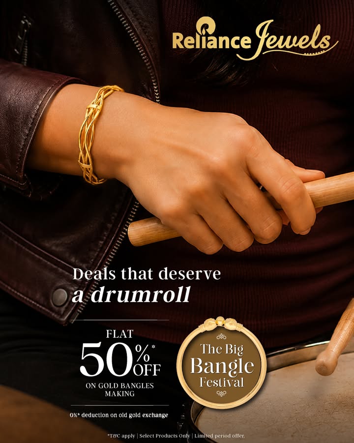 Ready to rock, roll and bring home more gold Get FLAT 50 OFF on gold bangle making charges
