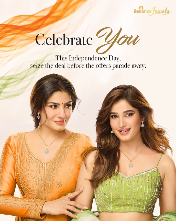 This Independence Day, Celebrate You with exclusive offers at your nearest Reliance Jewels showroom