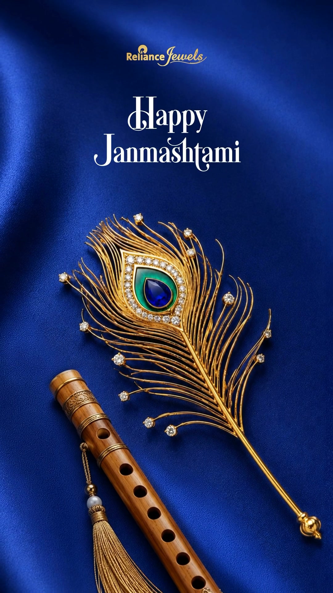 A celebration of faith, traditions and timeless radiance. Reliance Jewels wishes you a Happy Janmashtami