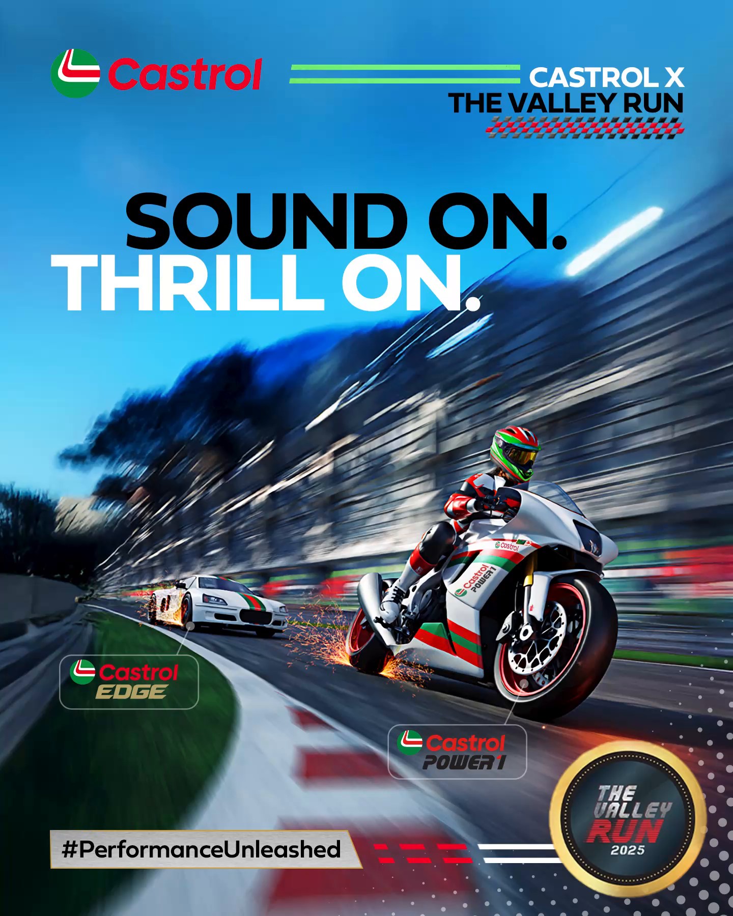 The roar says it all. Pure performance. Pure connection between a man and his machine