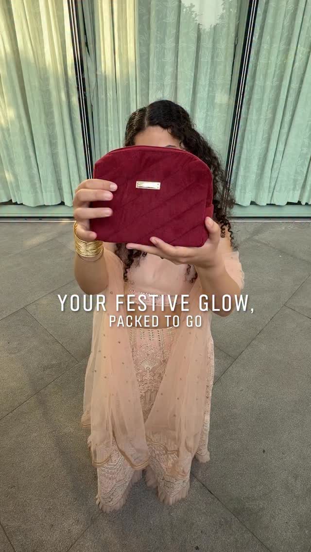 Unveil your festive glow with all your essentials beautifully packed in the Festive Pouch Find yours now at Bobbi Brown ...