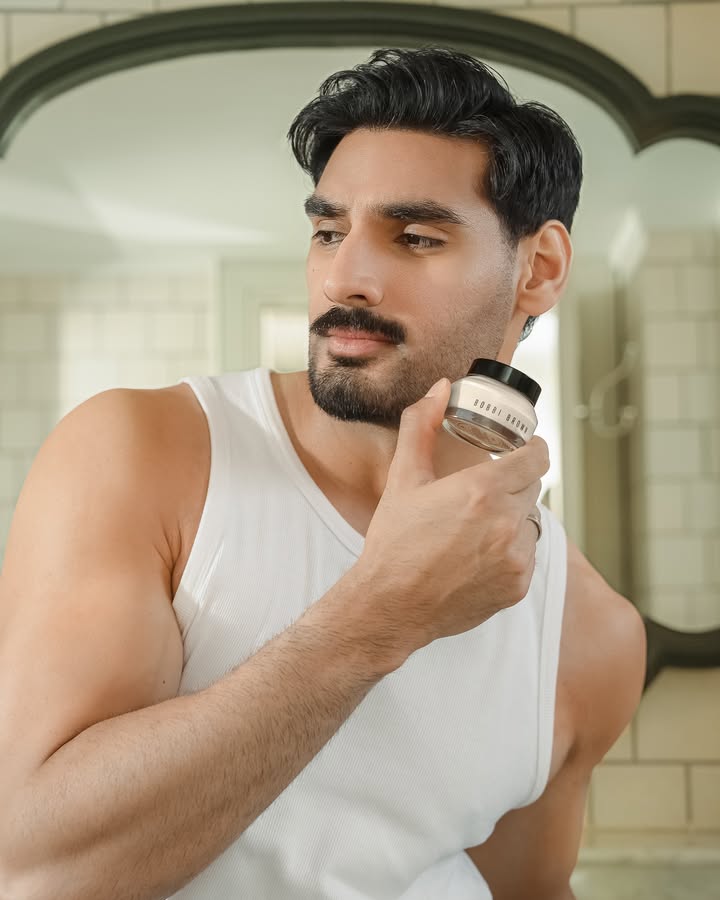 Spotted ahan.shetty keeping it fresh with our 1 Primer Moisturizer Vitamin Enriched Face Base Hydrates. Smooths