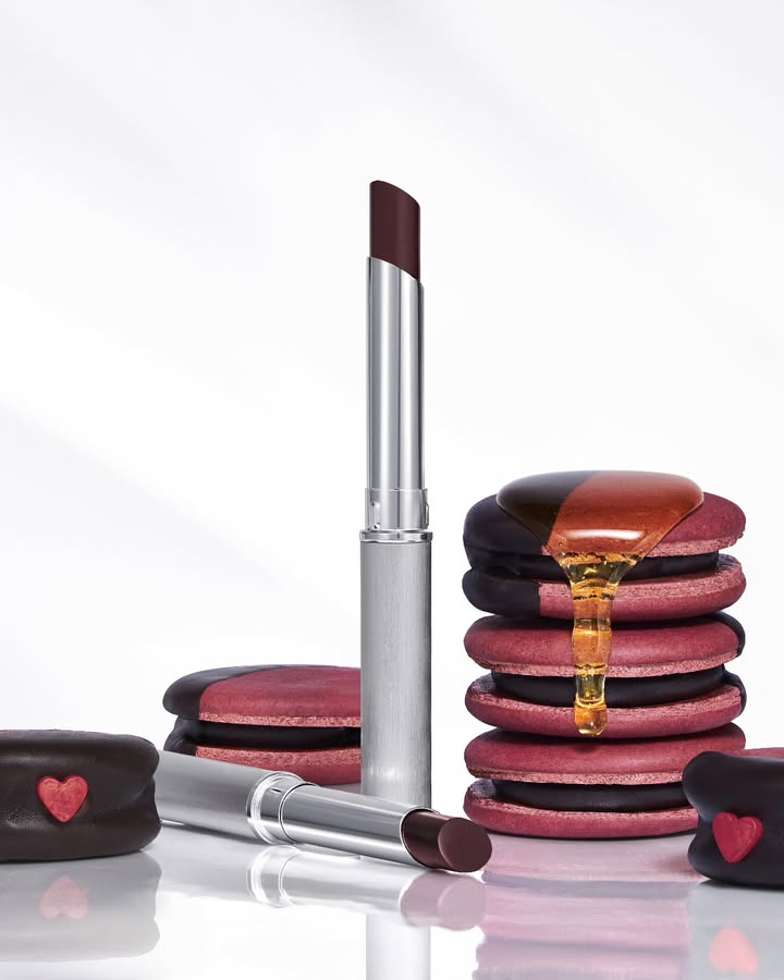 Bold, irresistible, and totally unmissable Indulge in Clinique Almost Lipstick inspired honey macarons and make ev...
