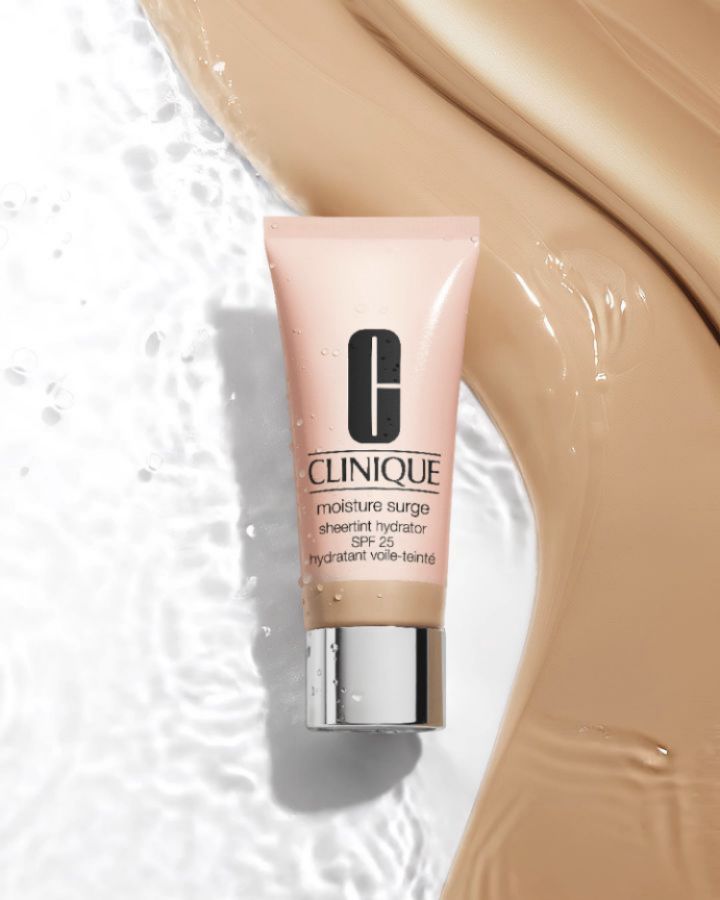 Meet your next summer glow All in one kind of a formula Moisture Surge Sheer Tint Hydrator Broad Spectrum SPF 2...