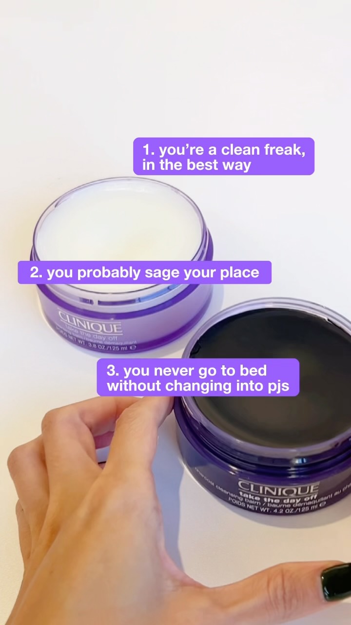 Consider this your skin personality test If Take The Day Off Cleansing Balm is your go to, you never skip a pro...