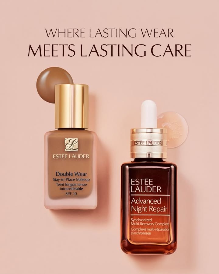 Advanced Night Repair deeply hydrates and strengthens the skin barrier, creating the ideal base for Double Wears flawless, l...