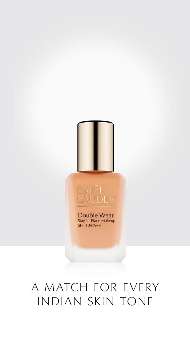 From the first blend to the final look, the New Double Wear stays flawless, giving true to skin shade match across 50 shades...