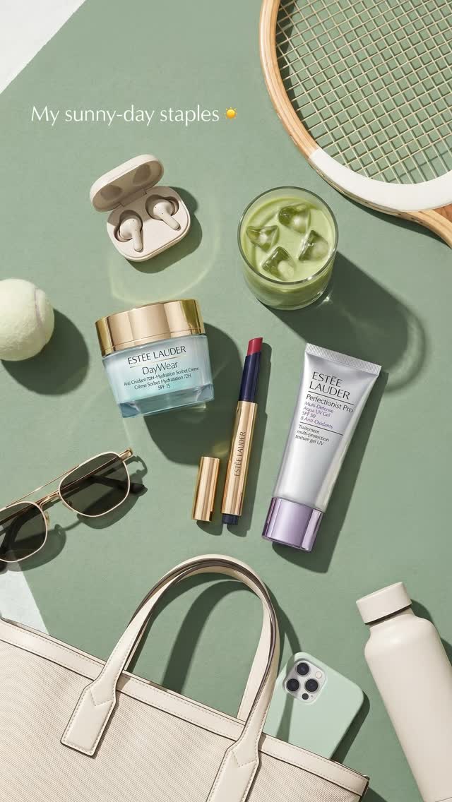 Sunny day staples. From first serve to final plans, the glow stays strong