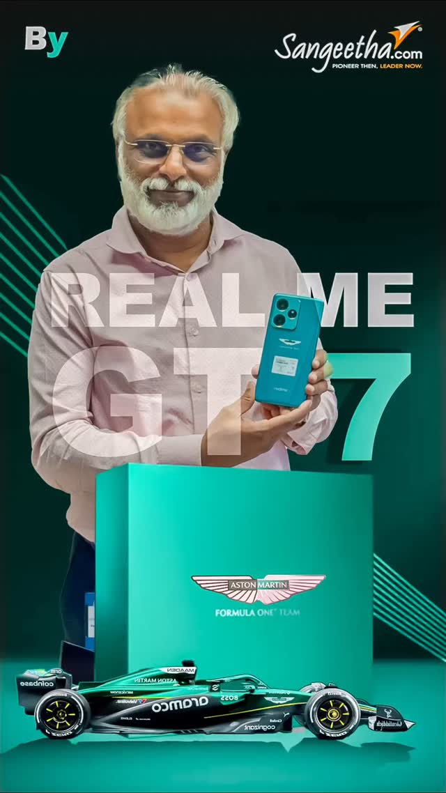  Unboxing the Realme GT 7 Dream Edition with Subhash Chandra, Managing Director of Sangeetha
