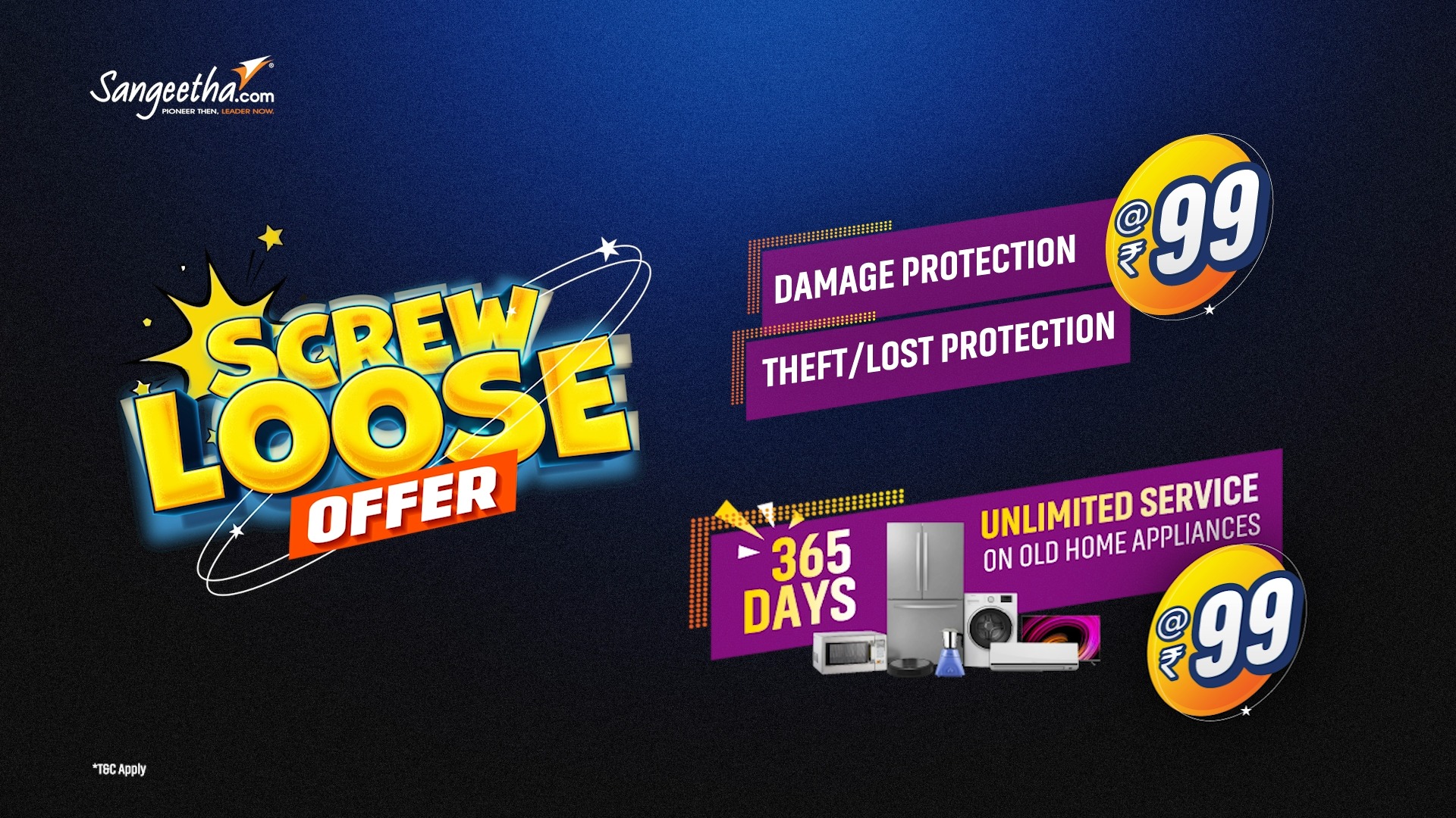 The Biggest deals are waiting at your nearest Sangeetha. Visit now...