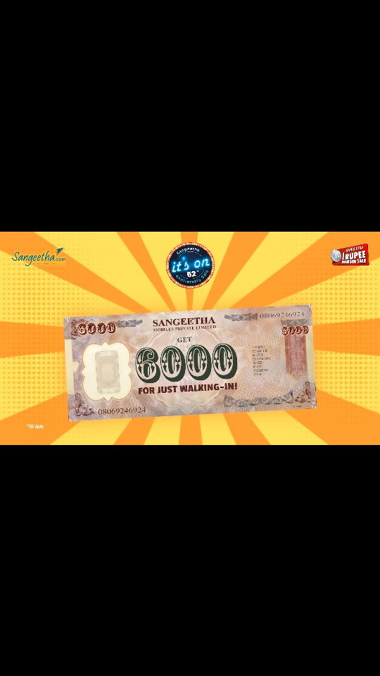 Sangeetha is celebrating its BIGGEST EVER 52nd Anniversary Sale, and the offers are absolutely unbelievable Just walk into...