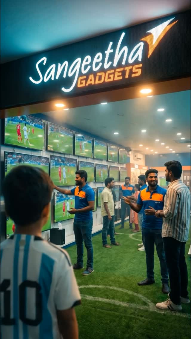  FIFA World Cup fever, now closer than ever Experience the thrill at Sangeetha Gadgets and bring home a stadium like atm...