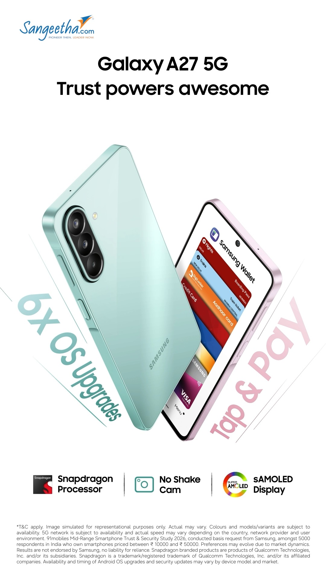 Loaded with features Powered by trust Meet GalaxyA27 5G