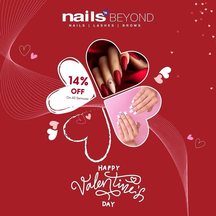 Be our valentine 14 off on al services available only on 14th Feb 2025 fyp explorepage instagood in...