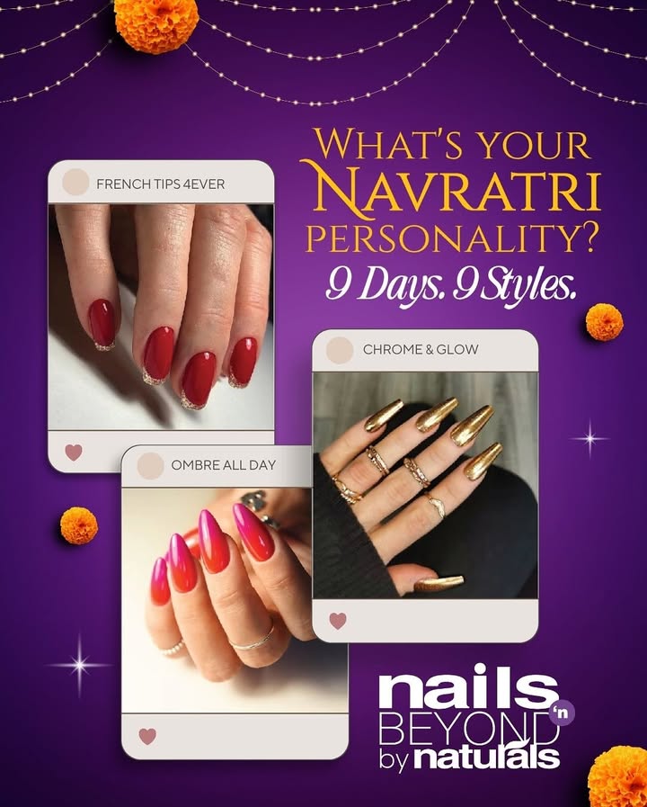 This Navratri, let your nails shine as bright as your festive spirit