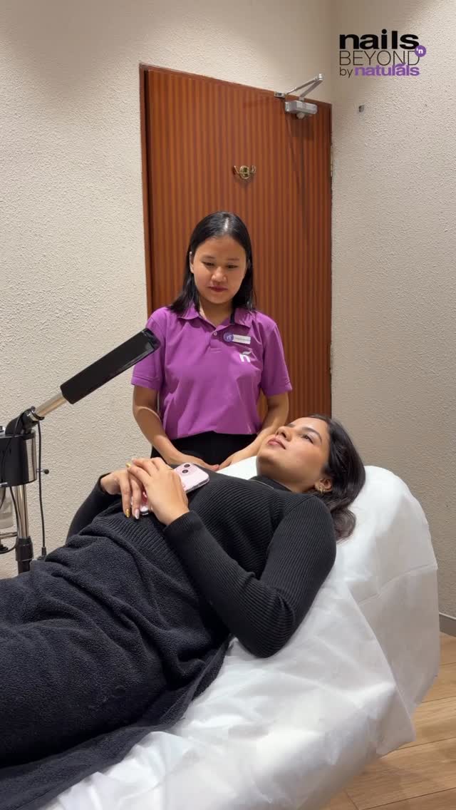 Client You can click pictures. Us turns the salon into a studio Book your appointment at Nails N Beyond