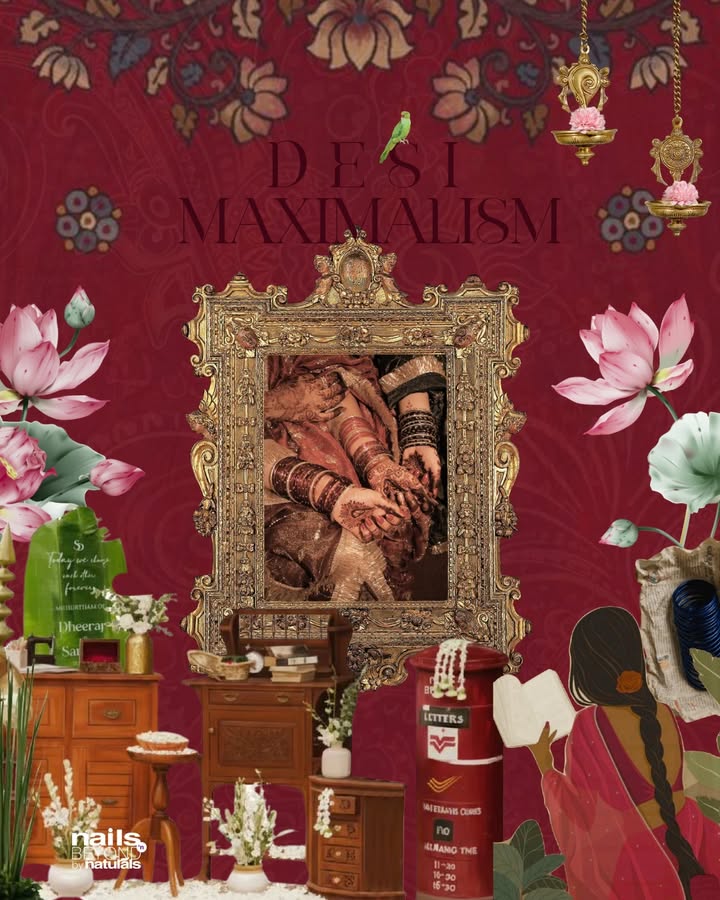 Desi minimalism but make it nails A little tradition, a little detail, and a whole lot of main character energy