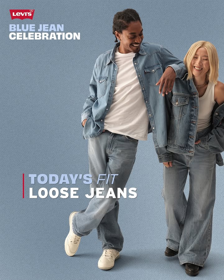 Todays giving Y2K in the best way. Wide, easy, slouchy our Loose fits let you move how you want