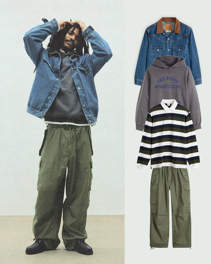 Loose layers. Loose fits. Cargos made for the easy kind of cool.