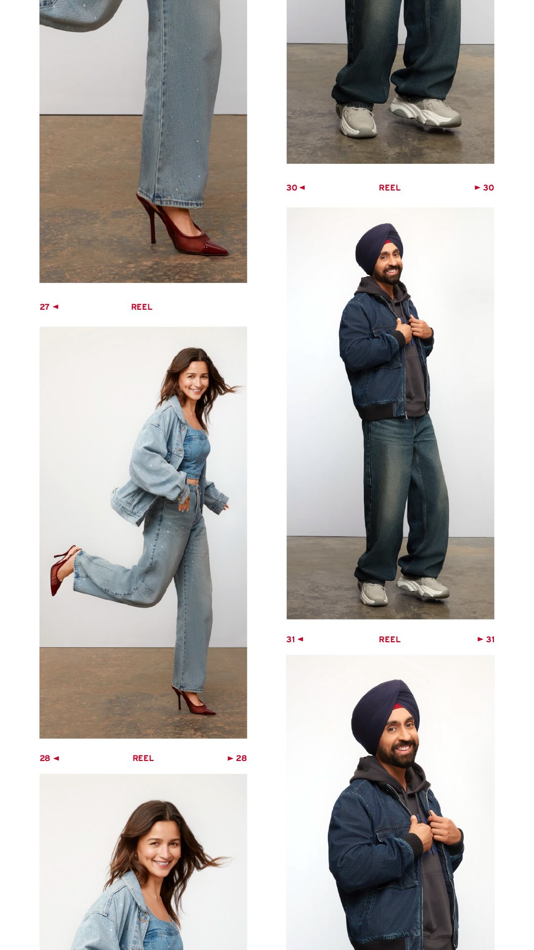 Easy never looked this good. aliaabhatt diljitdosanjh are Easy In Levis Baggy fits. Shop now in stores or on Levi.in.