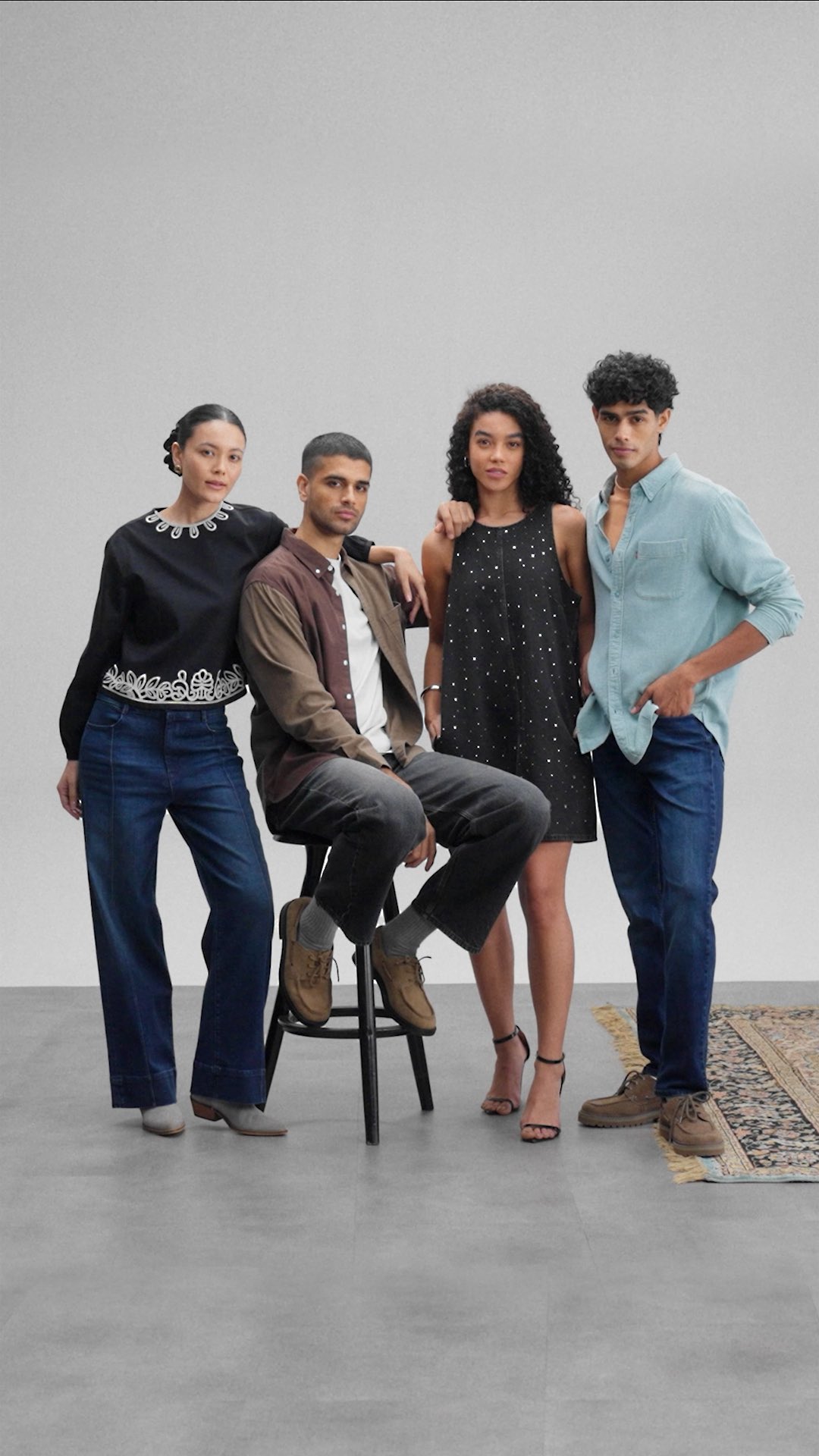 Layered for celebration. Dressed for moments. Levis Premium Fits for the festive season.