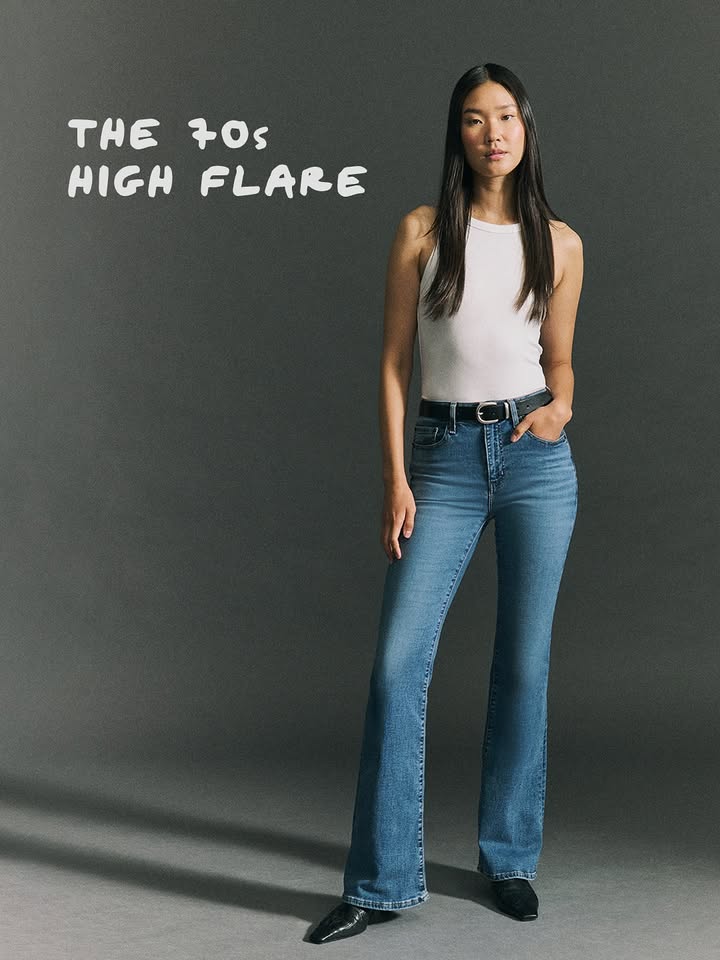 A hint of throwback, a touch of now. Thats the 70s High Flare.