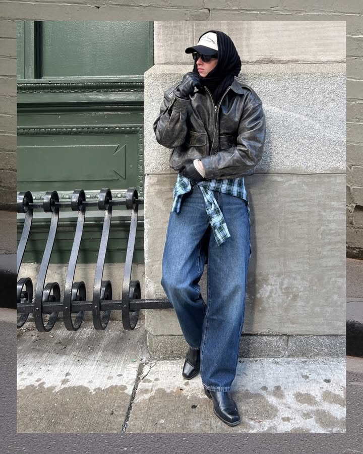 Denim as a daily uniform.