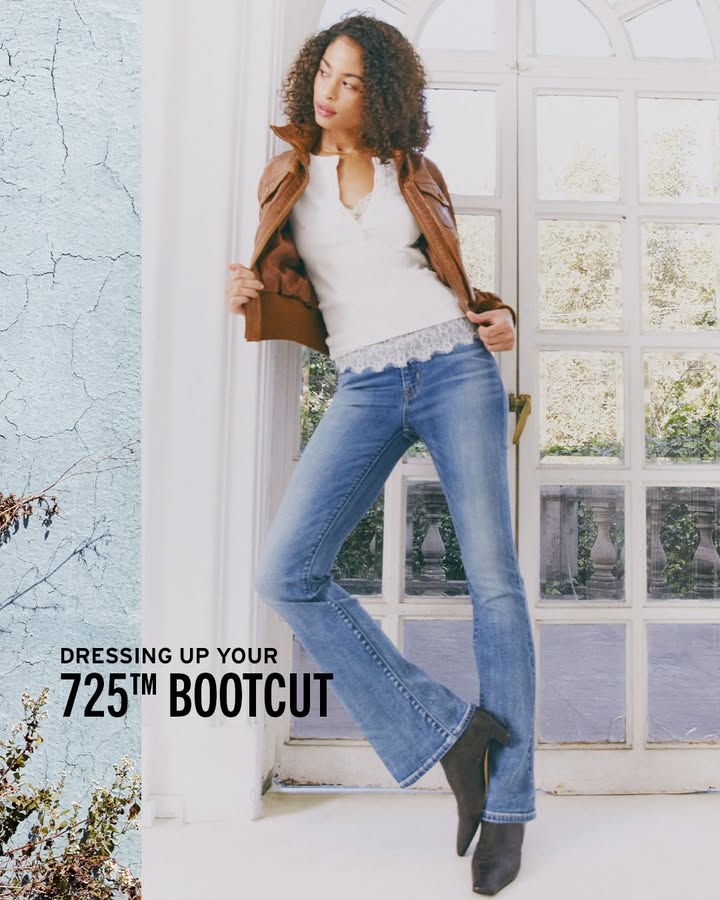 The easiest way to elevate your look Start with the 725 Bootcut.