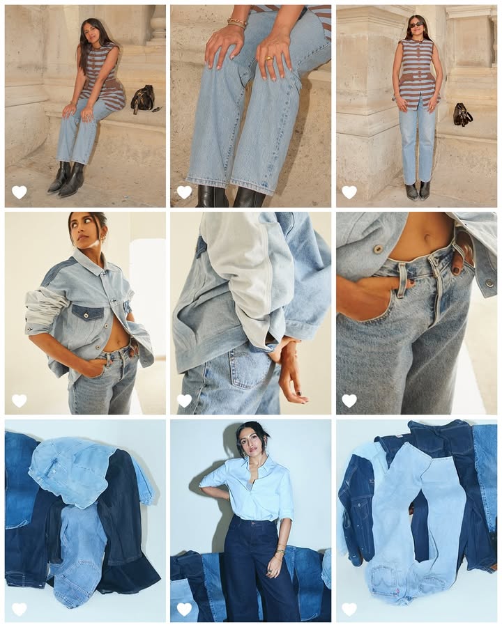 A denim dressing mood board by Surbhi Shukla