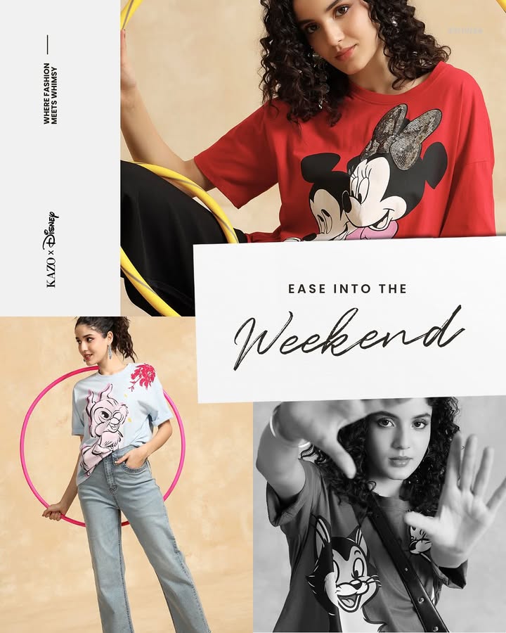 Add a touch of Disney magic to your weekend wardrobe Our comfortable Disney characters inspired styles are perfect for brun...