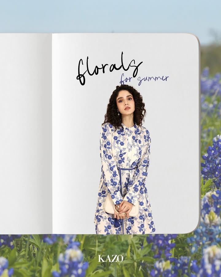 Bloom with confidence in KAZOs latest floral collection where elegance meets everyday glam