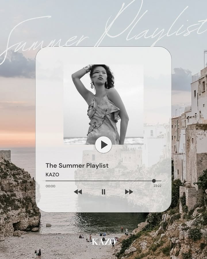 Press play on summer with our ultimate playlist made for golden hours, weekend getaways, and every KAZO Woman moment in betw...