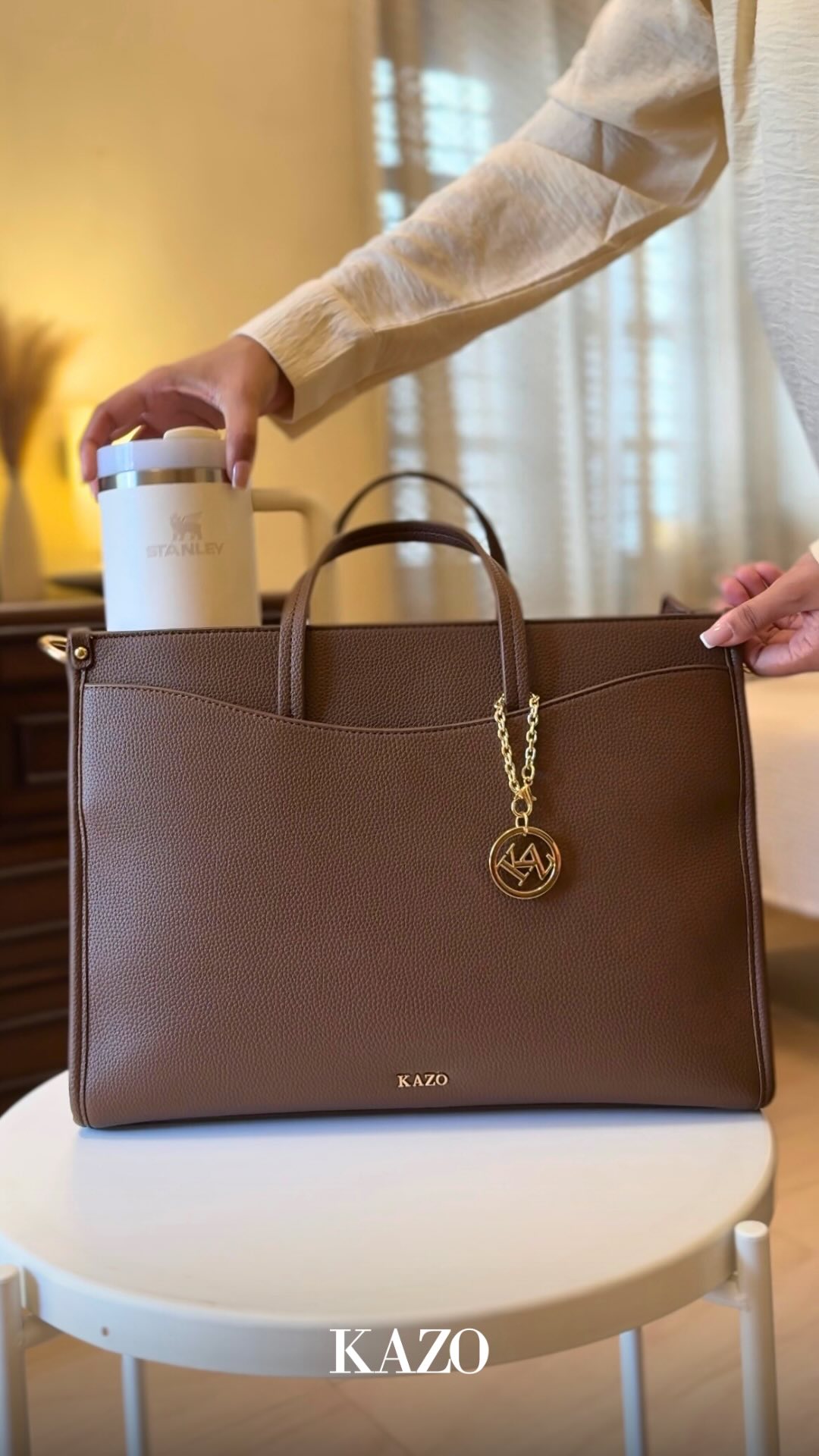 Style in every detail varuniguptaaa knows how to elevate travel chic with the KAZO Charlotte Carryall