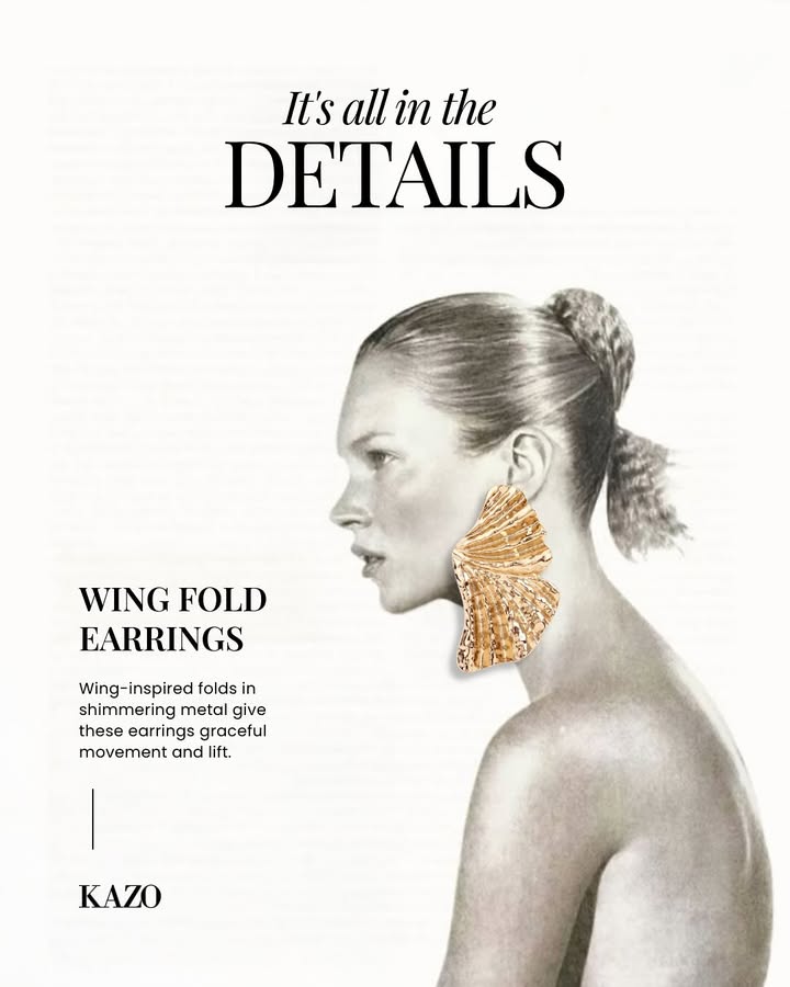 Turn up the drama with statement jewellery by kazodetails bold, iconic, and made to own the spotlight