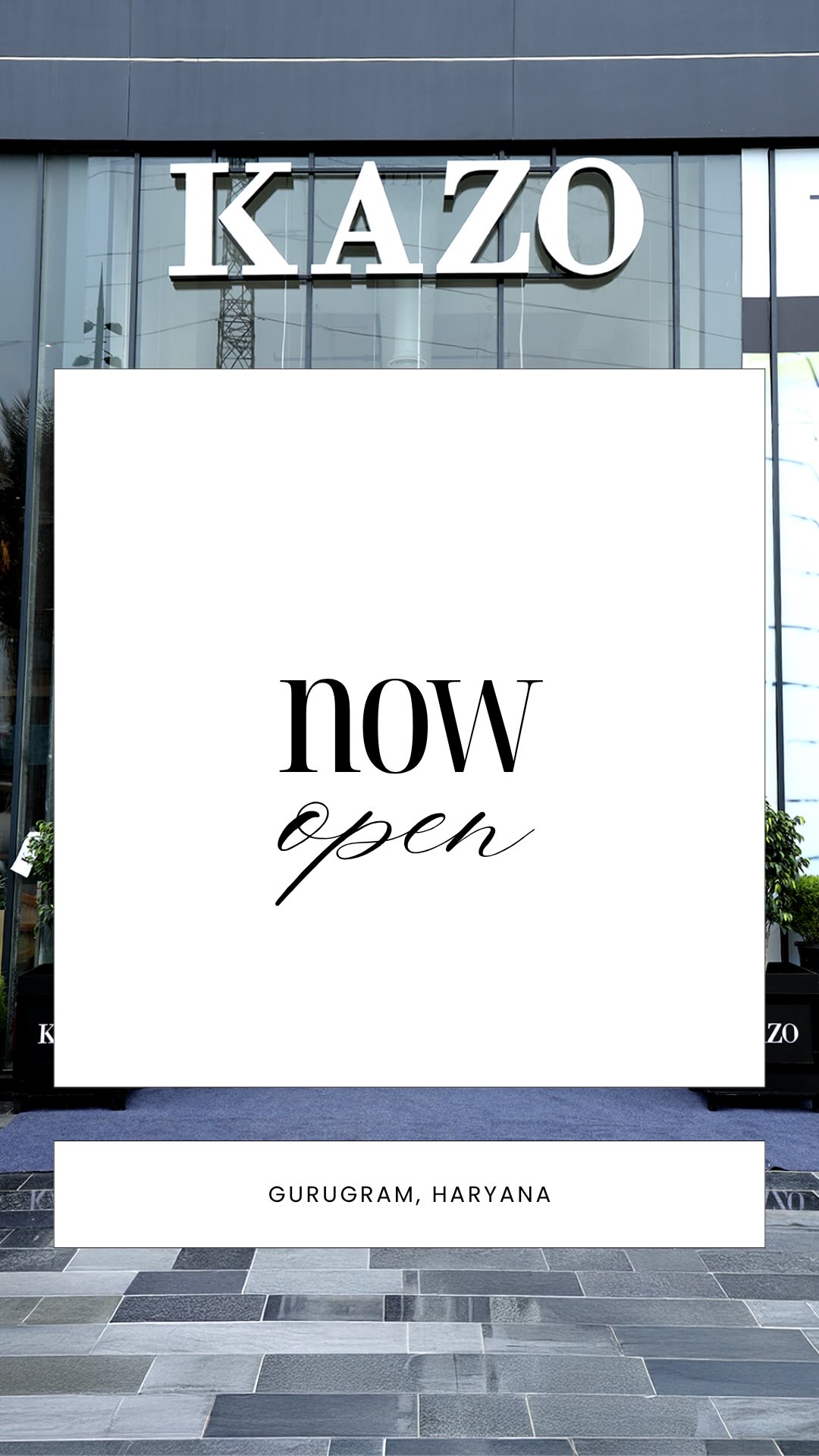 Say hello to the third KAZO store in Gurugram Step into a space where bold fashion meets elevated experience curated for t...