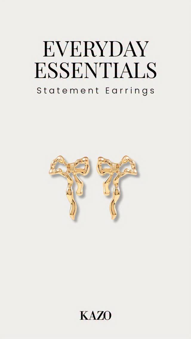 Your everyday just got an upgrade From desk to dinner, these statement earrings from KAZO Details are made to stand out,...