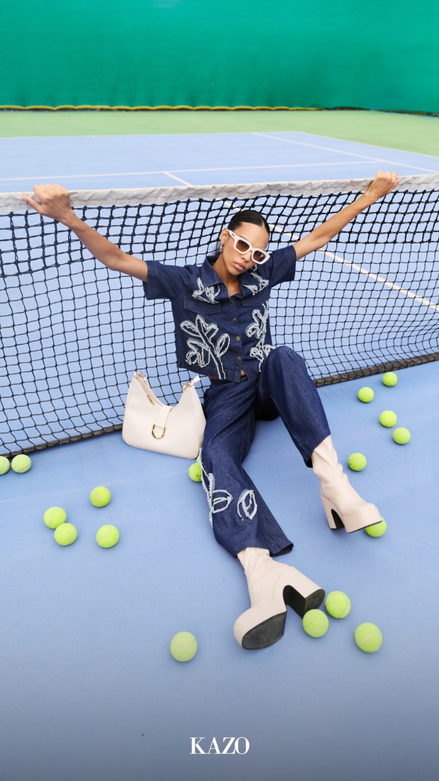 This season, denim steps onto the court with effortless ease a power move in style
