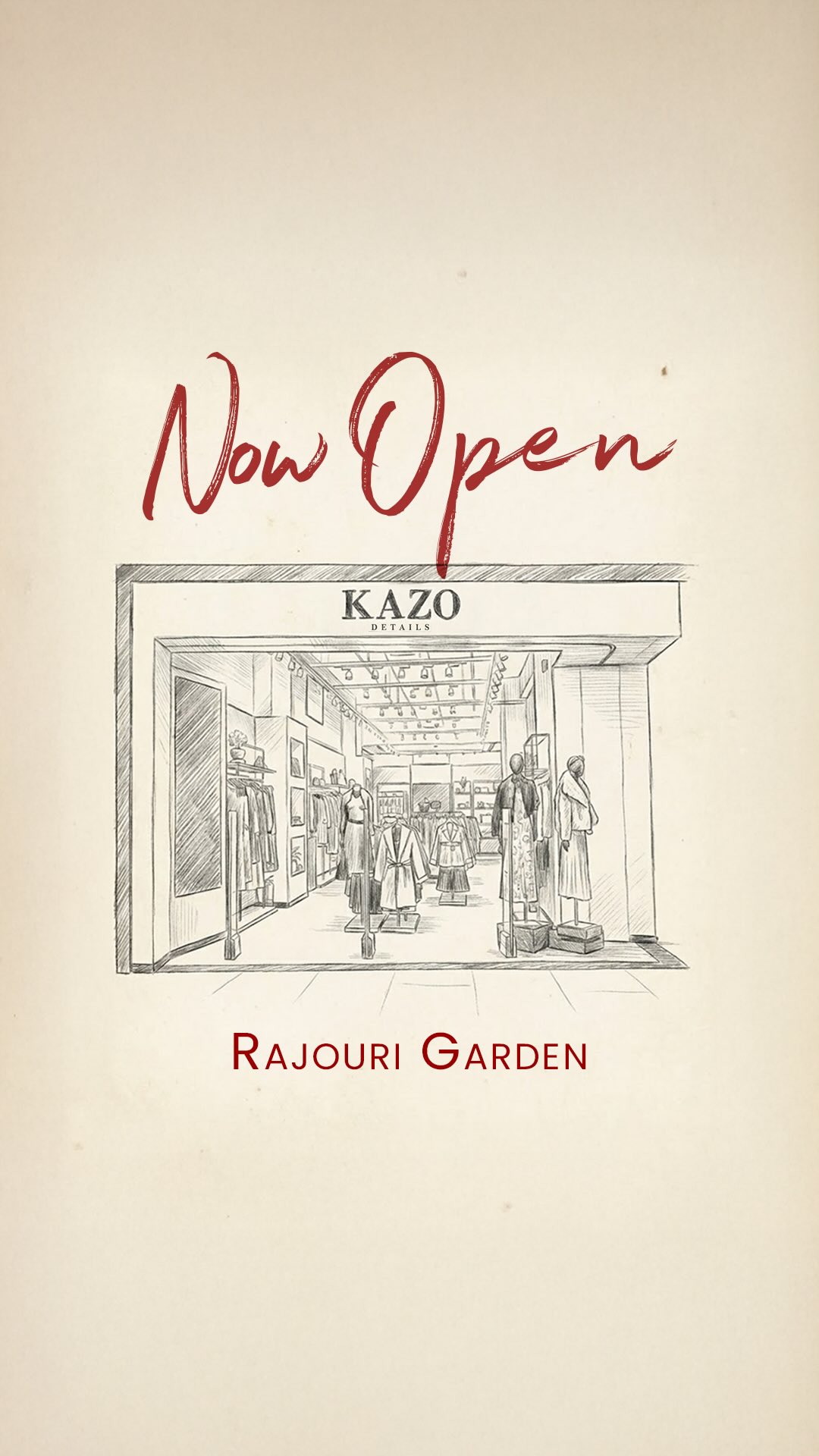 An elevated shopping experience, now in Rajouri Garden Welcome to the KAZO Details store where statement accessories...