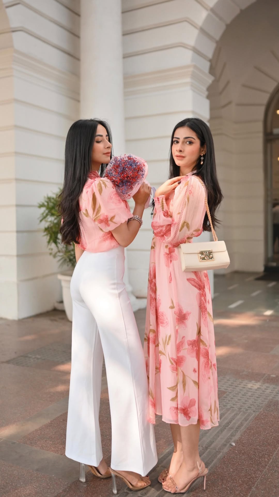 Galentines done the KAZO way Twinning, winning serving main character energy with shreya chawla and soumya chawl...