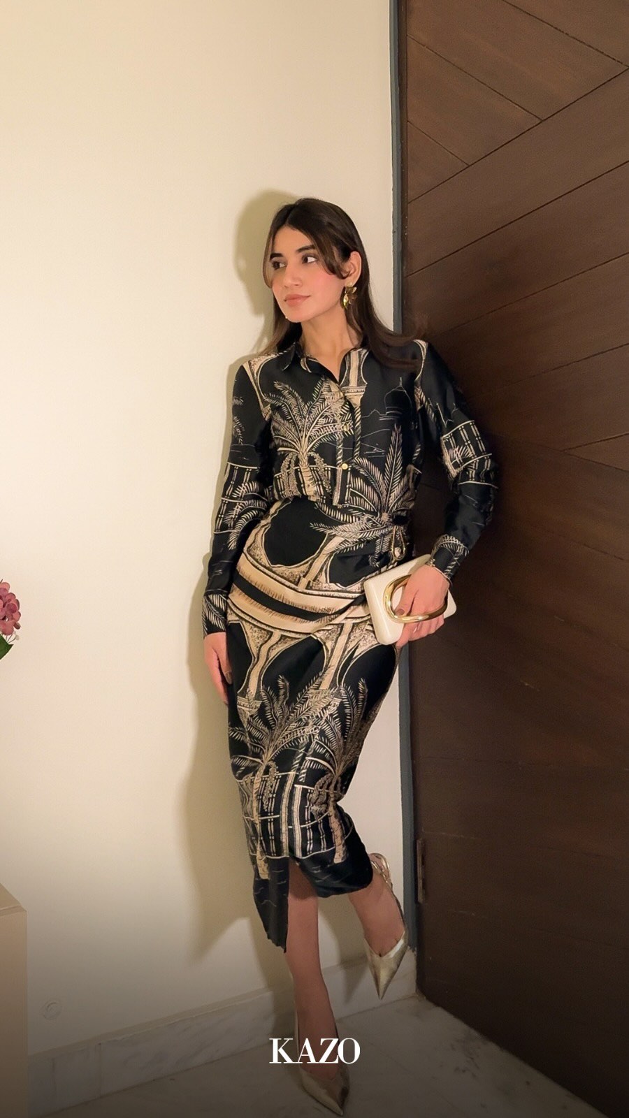 When the outfit speaks before you do. muskaanmakol bringing the main character energy in KAZO