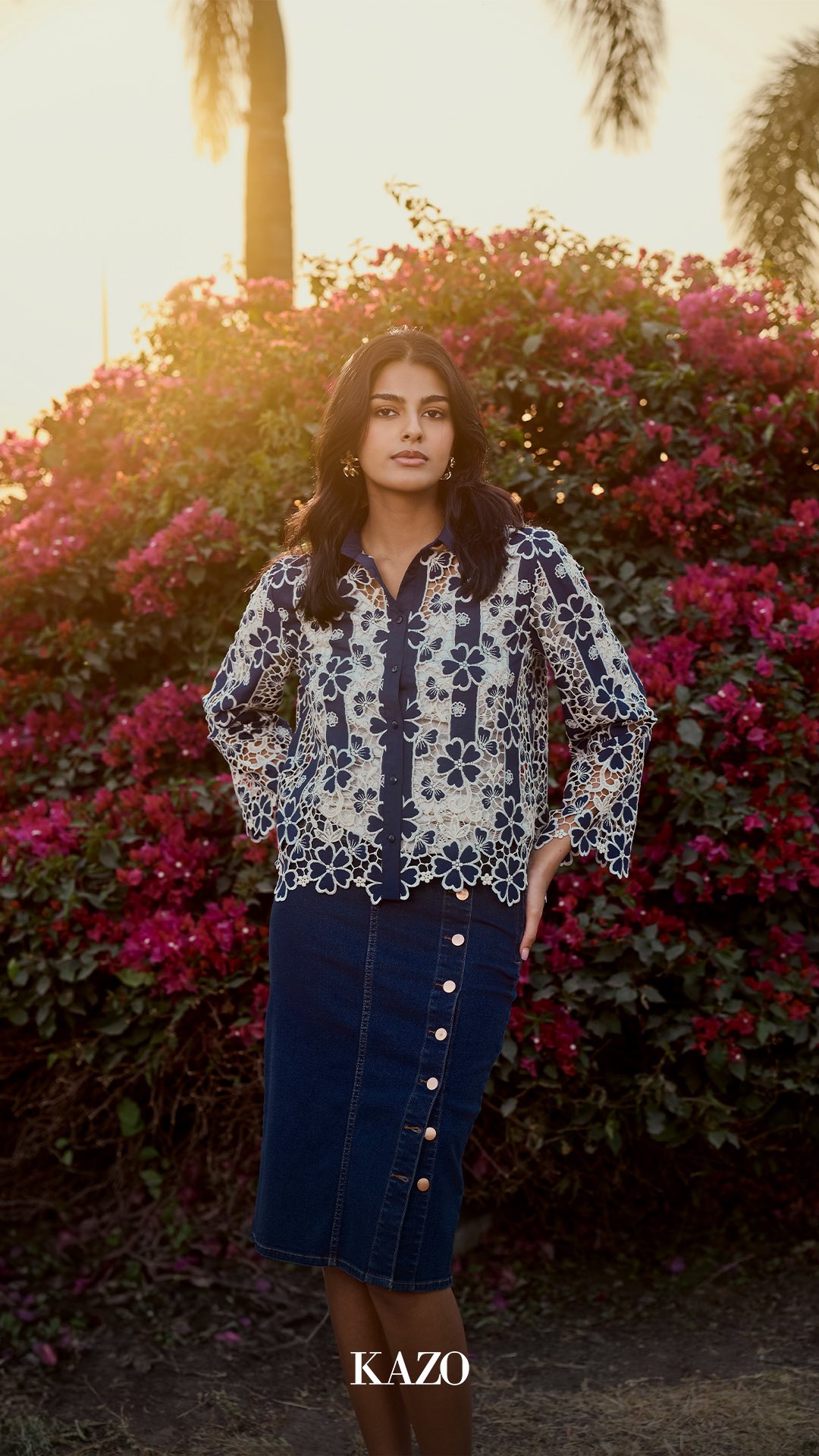 A season styled to linger KAZO brings you a Spring Summer mood where fashion meets fine wine and vineyard mood Tap o...