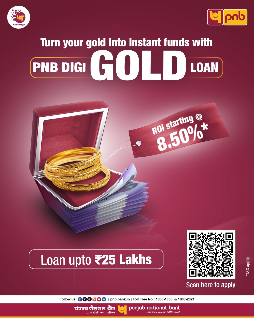 Be it an urgent expense or a future plan, Unlock the value of your gold