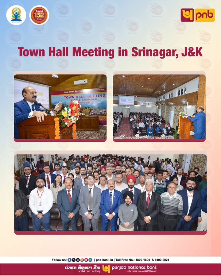 On April 24, 2026, the heart of Srinagar played host to an inspiring Town Hall meeting as MD CEO, Sh