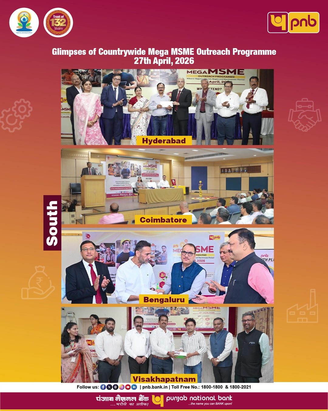 Empowering Ambition, Accelerating Growth On April 27, 2026, PNB hosted a landmark Mega MSME Outreach Programme across 220 ...